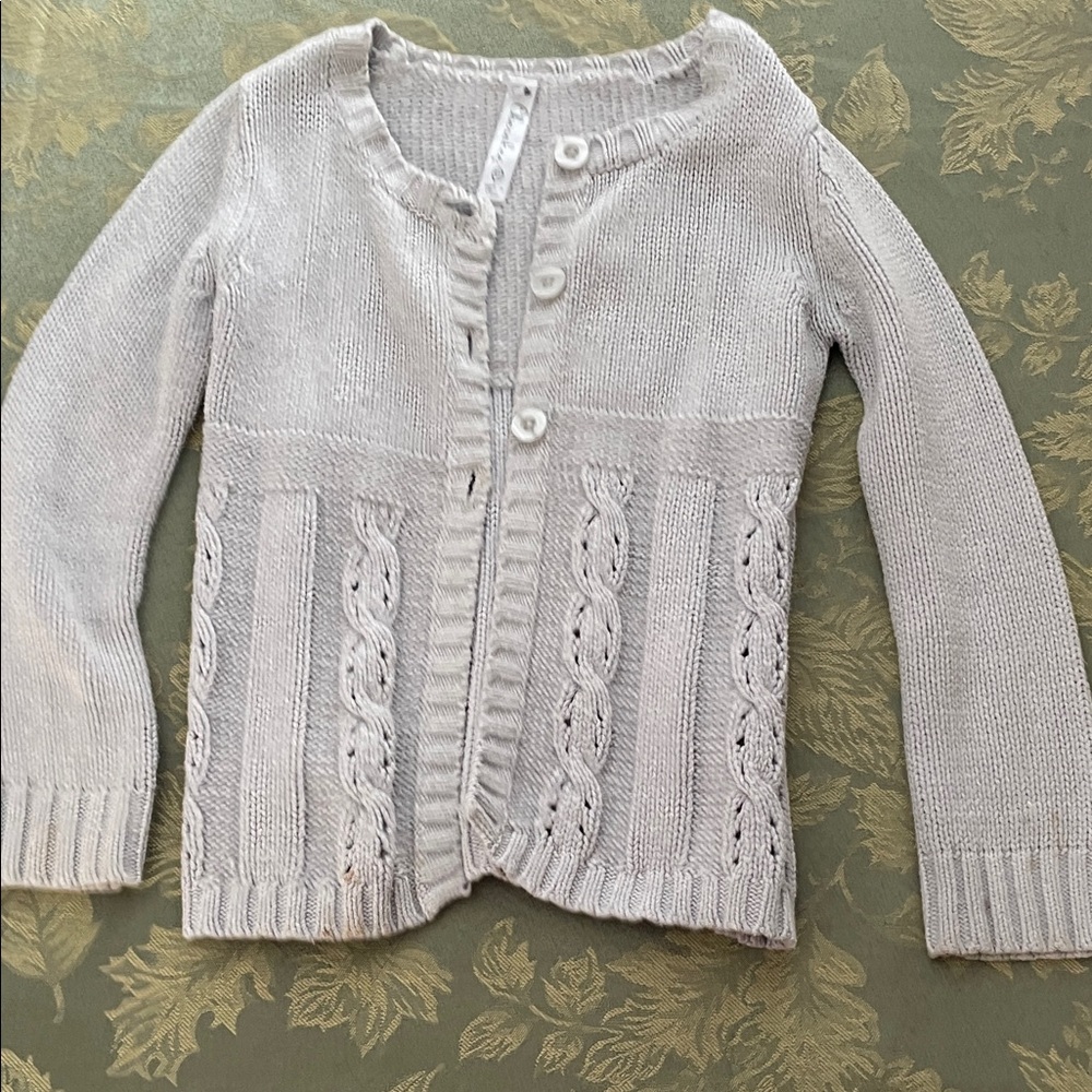 Cherokee Light Gray Kids Cardigan